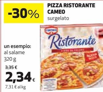 Ipercoop Pizza ristorante cameo offerta