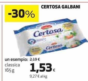 Ipercoop Certosa galbani offerta