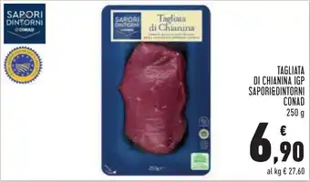Conad Sapori & Dintorni Conad Tagliata Di Chianina IGP 250 g offerta