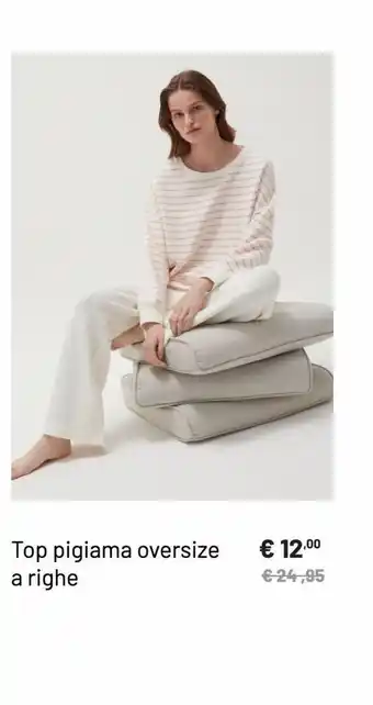 OVS Top pigiama oversize offerta
