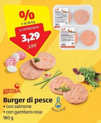 ALDI Burger di pesce offerta