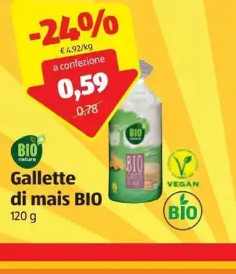 ALDI Gallette di mais bio 120g offerta