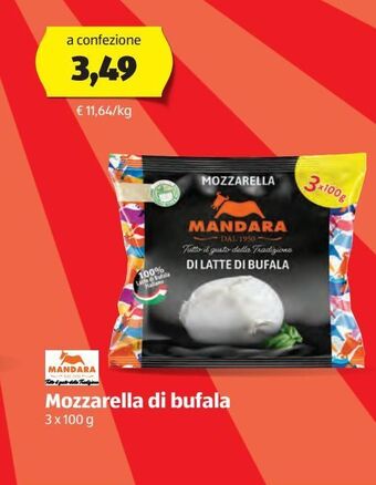 ALDI Mozzarella di bufala offerta