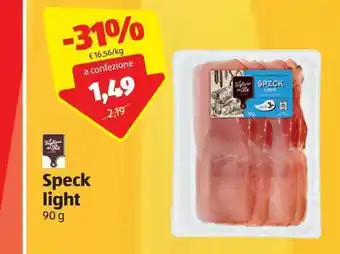 ALDI Speck light 90g offerta