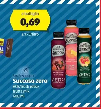 ALDI Succoso zero offerta