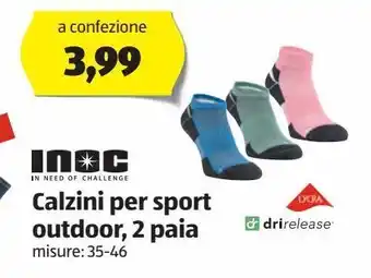 ALDI Calzini per sport outdoor 2 paia offerta