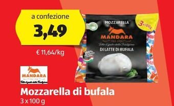 ALDI Mozzarella di bufala offerta