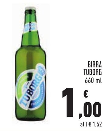 Conad Tuborg Birra 660 ml offerta