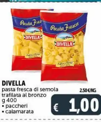 Deco Market Pasta fresca di semola trafilata al bronzo -paccheri -calamarata divella offerta