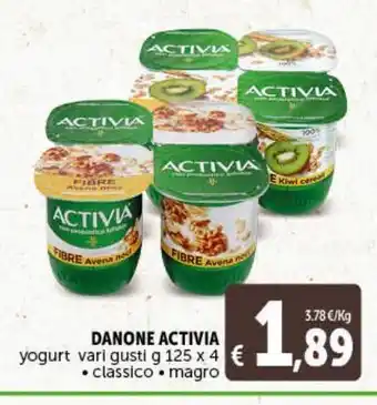 Deco Market Yogurt vari gusti -classico -magro danone activia offerta