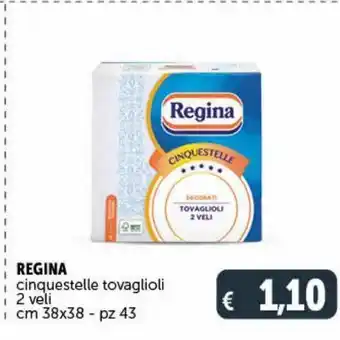 Deco Market Cinquestelle tovaglioli 2 veli regina offerta