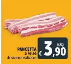 Deco Market A fette di suino italiano pancetta offerta