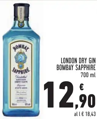 Conad Bombay Sapphire London Dry Gin 700 ml offerta
