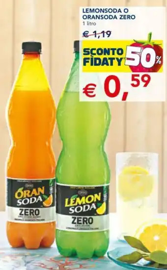 Esselunga Lemonsoda o Oransoda Zero 1 litro offerta