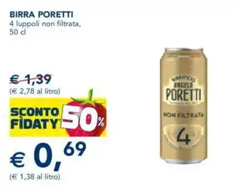 Esselunga Poretti Birra 50 cl offerta