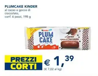 Esselunga Ferrero Kinder Plumcake 198 g offerta
