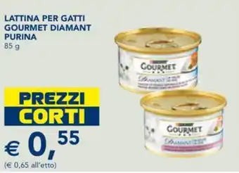 Esselunga Purina Gourmet Diamant Lattina per gatti 85 g offerta