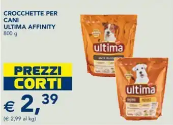 Esselunga Ultima Affinity Crocchette per cani 800 g offerta