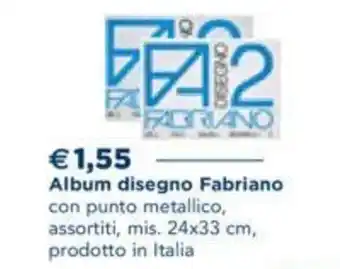 Esselunga Fabriano Album disegno 24x33 cm offerta