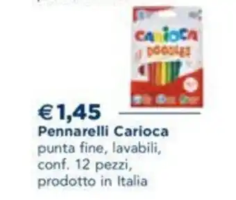 Esselunga Carioca Pennarelli 12 pezzi offerta