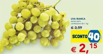 Esselunga Uva Bianca 1 kg offerta
