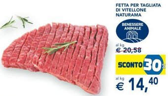 Esselunga Fetta per tagliata di vitellone Naturama offerta
