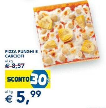 Esselunga Pizza Funghi e Carciofi offerta