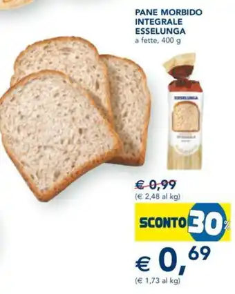 Esselunga Esselunga Pane Morbido Integrale 400 g offerta