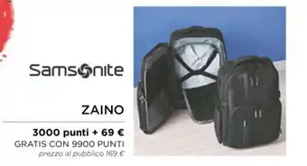 Esselunga Samsonite Zaino offerta