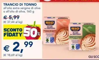 Esselunga Rio mare Trancio di tonno 160 g offerta
