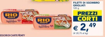 Esselunga Rio Mare Filetti di Sgombro grigliati 120 g offerta