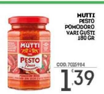 Mutti Pesto Pomodoro Vari Gusti 180 gr