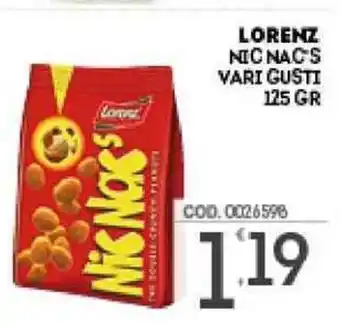 Eurocash Lorenz Nic Nac's Vari Gusti 125 gr offerta
