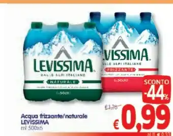 A&O Levissima Acqua Naturale 500 G(ml) offerta