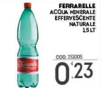 Ferrarelle Acqua Minerale Effervescente Naturale 1,5 lt