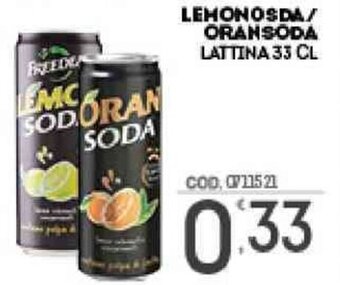 Lemonsoda/Oransoda Lattina 33 cl