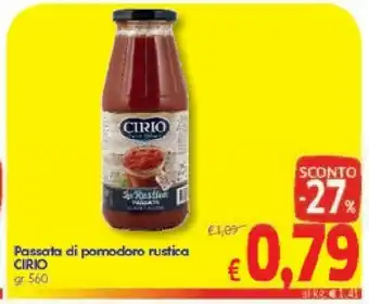 A&O Cirio La Rustica Passata offerta