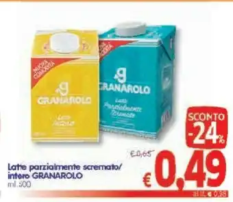 A&O Granarolo Latte Parzialmente Scremato 500 G(ml) offerta