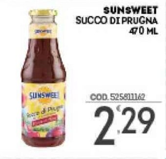 Eurocash Sunsweet Succo di Prugna 470 ml offerta