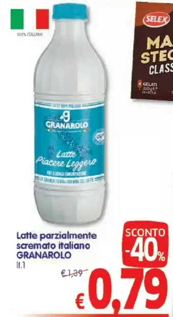 A&O Granarolo Latte Parzialmente Scremato 1000 G(ml) offerta
