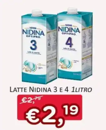 Ideal Bimbo Nestlé Nidina Latte 3 e 4 1 litro offerta