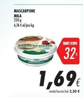 Coop Mila Mascarpone offerta