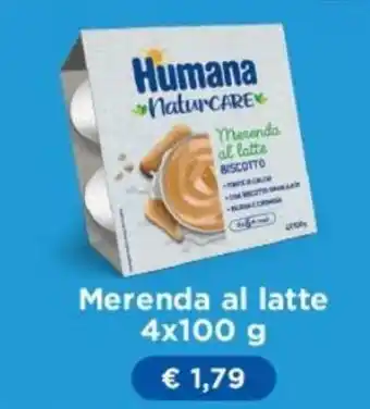 Humana Merenda al latte 4x100 g