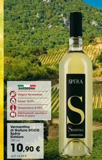 Carrefour Market Sperasiddura Vermentino Di Gallura DOCG offerta
