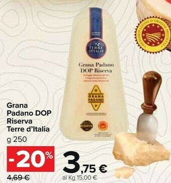 Carrefour Market Grana Padano Formaggio offerta