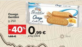 Carrefour Market Gentilini Biscotti offerta