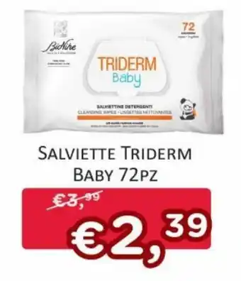 Ideal Bimbo BioNike Salviette Triderm Baby 72pz offerta