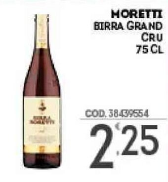 Eurocash Moretti Birra Grand Cru 75 cl offerta