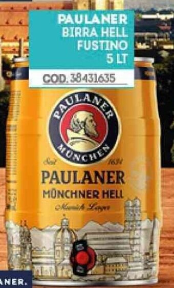 Eurocash Paulaner Birra Hell Fustino 5 Lt offerta