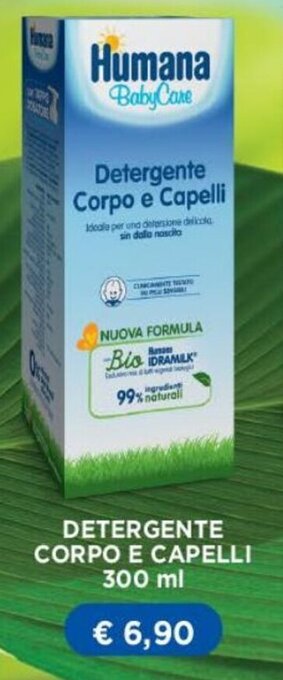 Ideal Bimbo Humana Detergente Corpo e Capelli 300 ml offerta